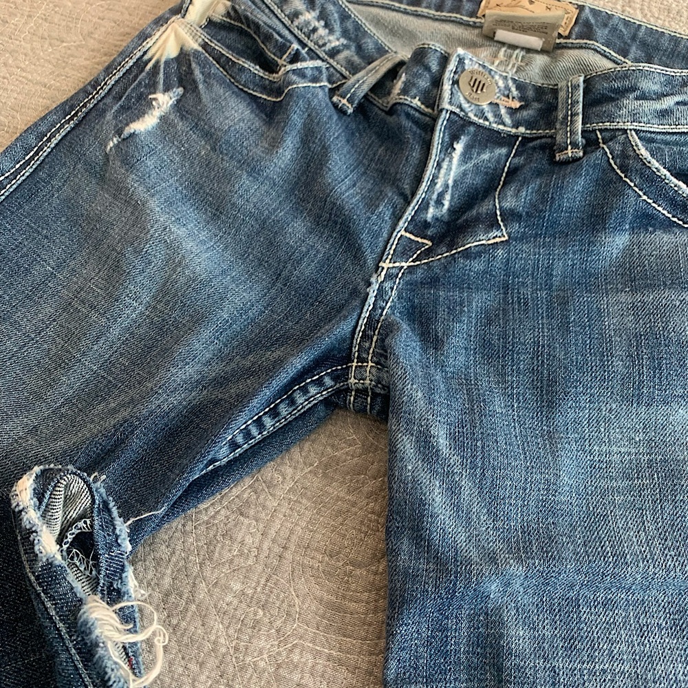 William Rast Daisy Super Flare Distressed 5-pocket Jeans